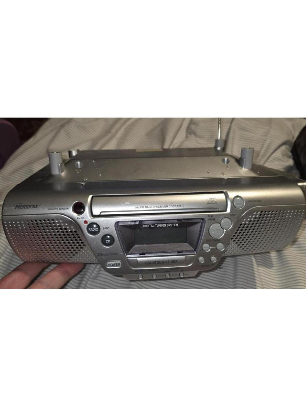 Vtg 2003 Memorex MC3800-04 Under Cabinet AM/FM Radio CD Player Boombox W/Remote